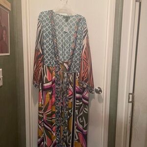Multi Print Ashley Stewart Duster